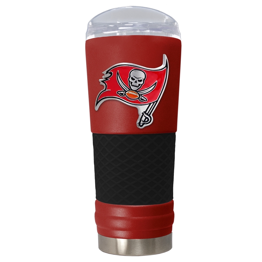 Tampa Bay Buccaneers 24 oz DRAFT SERIES NFL Powder Coated Insulated Travel Tumbler