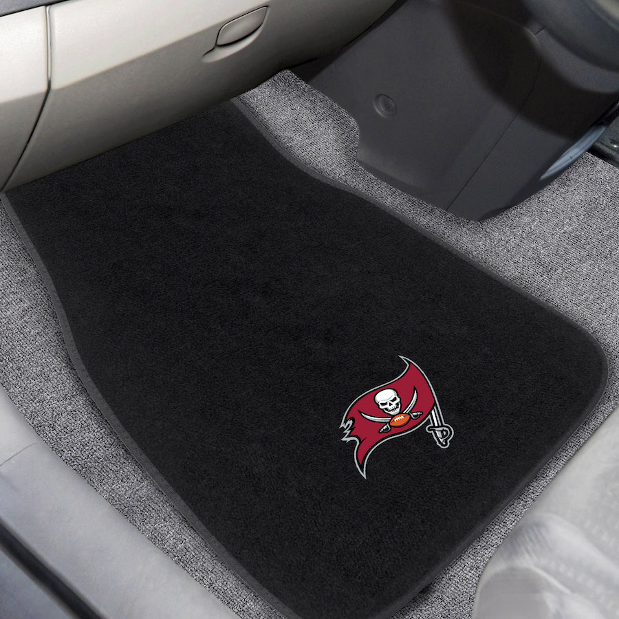 Tampa Bay Buccaneers Car Floor Mats 17 x 26 Embroidered Pair