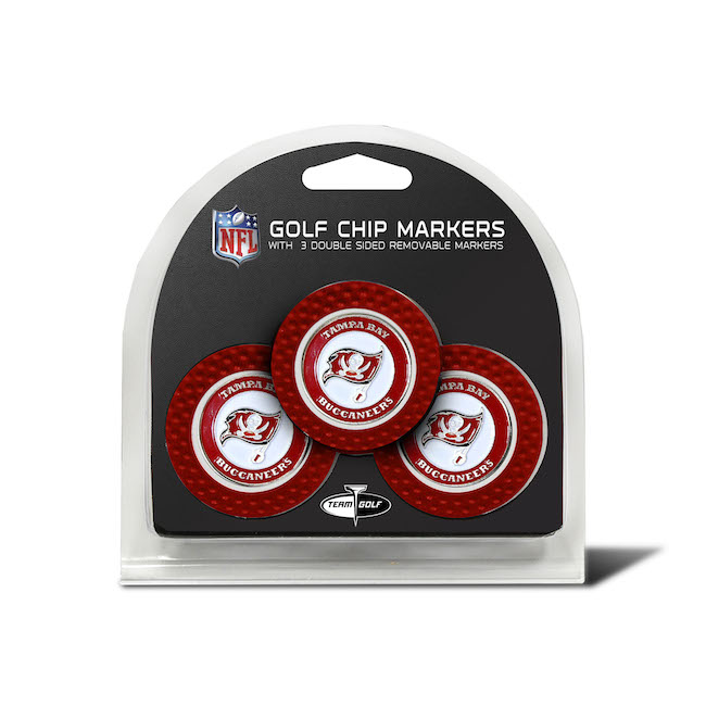 Tampa Bay Buccaneers 3 Pack Golf Chips