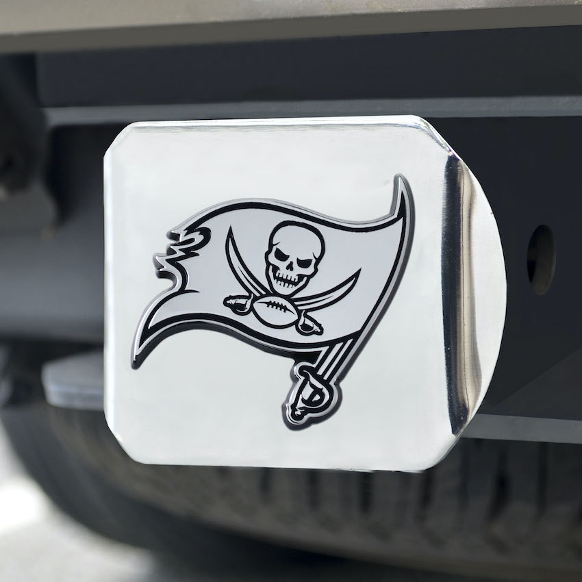 Tampa Bay Buccaneers Chrome Trailer Hitch Cover