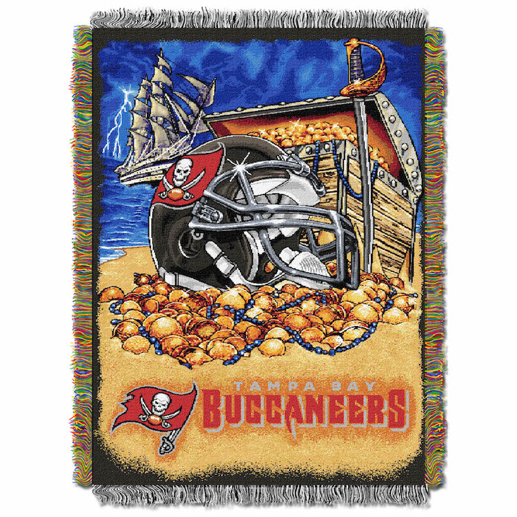 Tampa Bay Buccaneers Home Field Advantage Series Tapestry Blanket 48 x 60