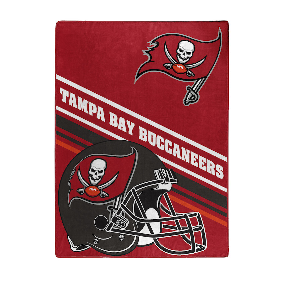 Tampa Bay Buccaneers Large Plush Fleece Raschel Blanket 60 x 80