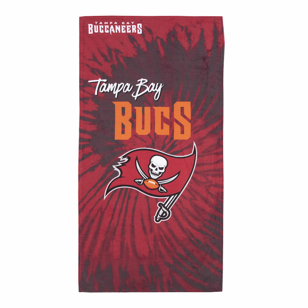 Tampa Bay Buccaneers Pyschedelic 30x60 Beach Towel