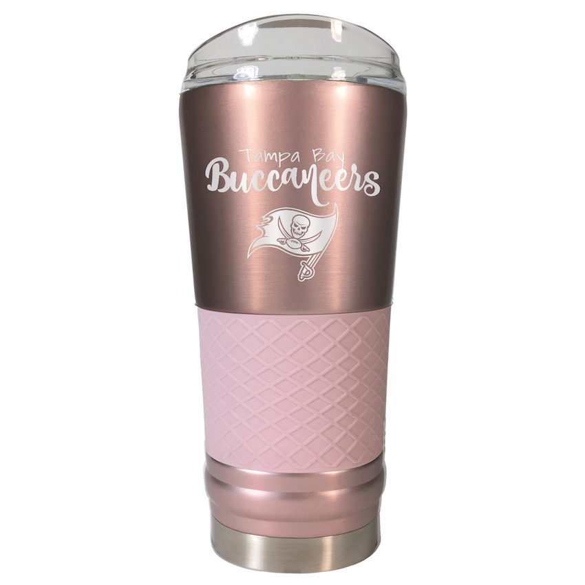 Tampa Bay Buccaneers 24 oz Rose Gold Draft Travel Tumbler