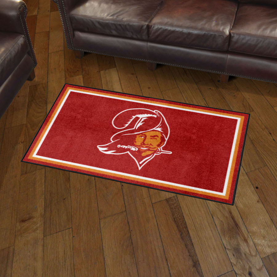 Tampa Bay Buccaneers Vintage 3x5 Area Rug Throwback Logo