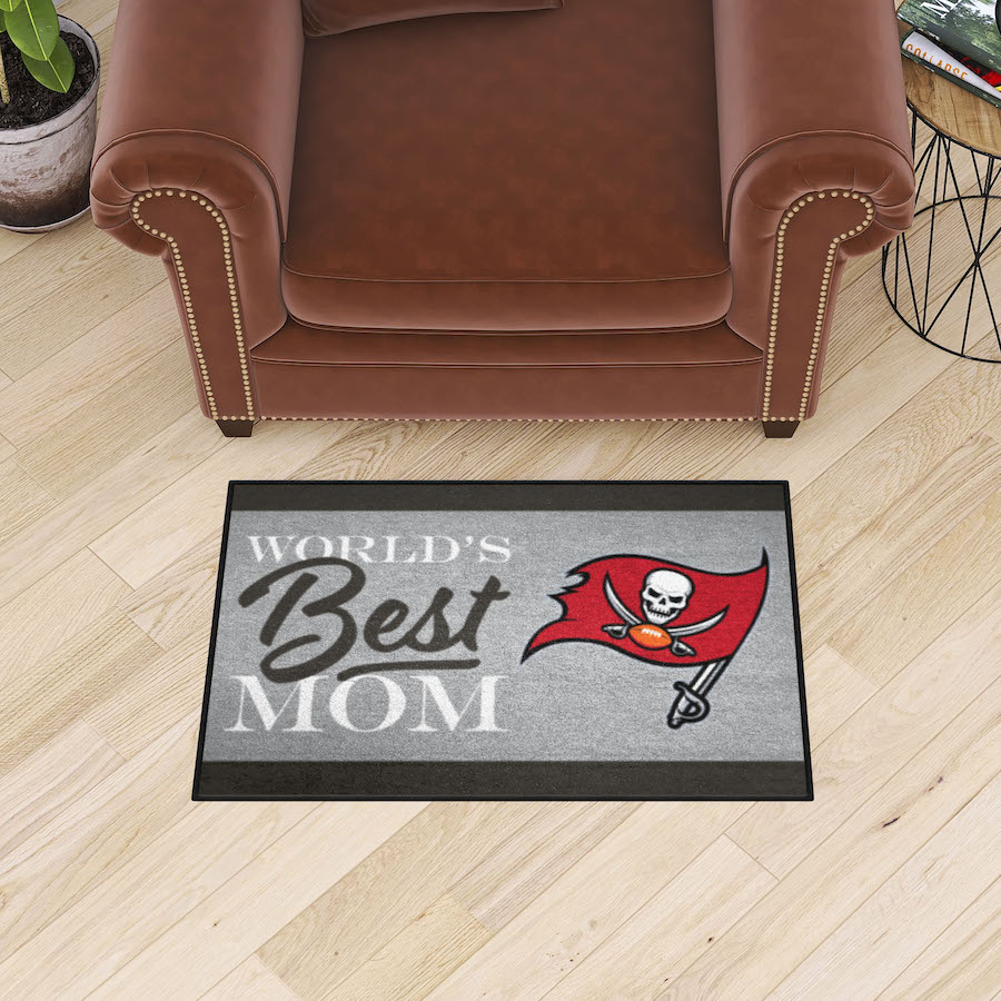 Tampa Bay Buccaneers 20 x 30 WORLDS BEST MOM Floor Mat