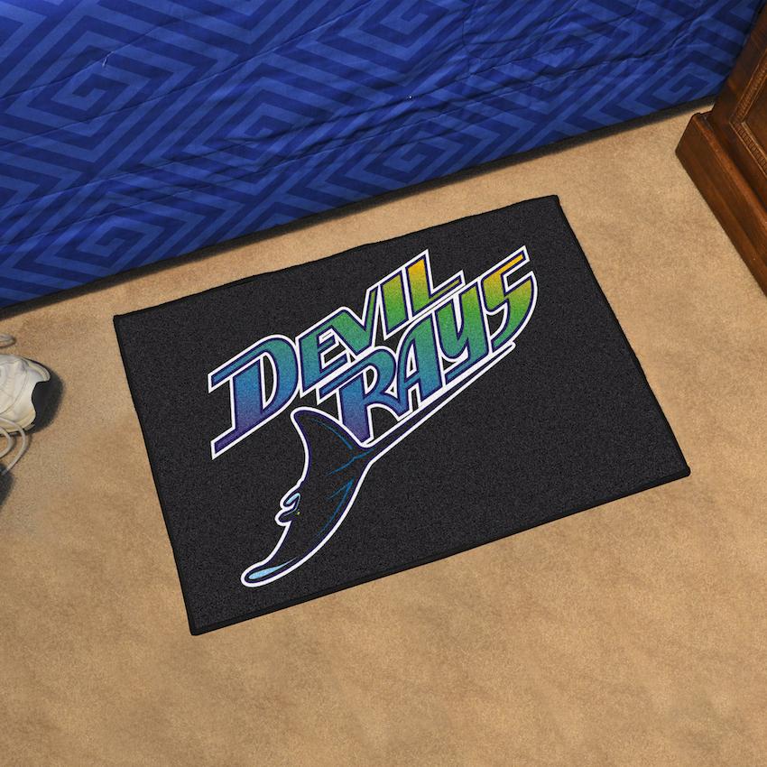 Tampa Bay Devil Rays MLBCC Vintage 20 x 30 STARTER Floor Mat - Throwback Logo