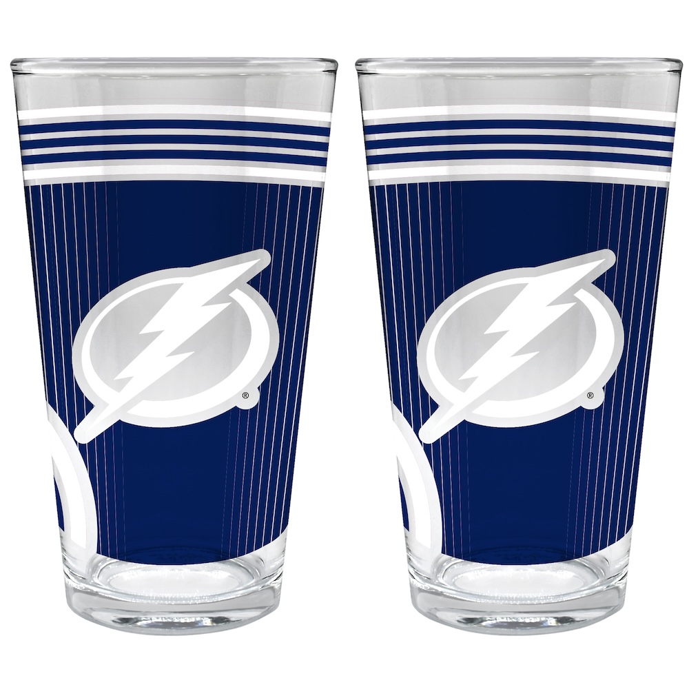 Tampa Bay Lightning COOL VIBES 2 pc Pint Glass Set