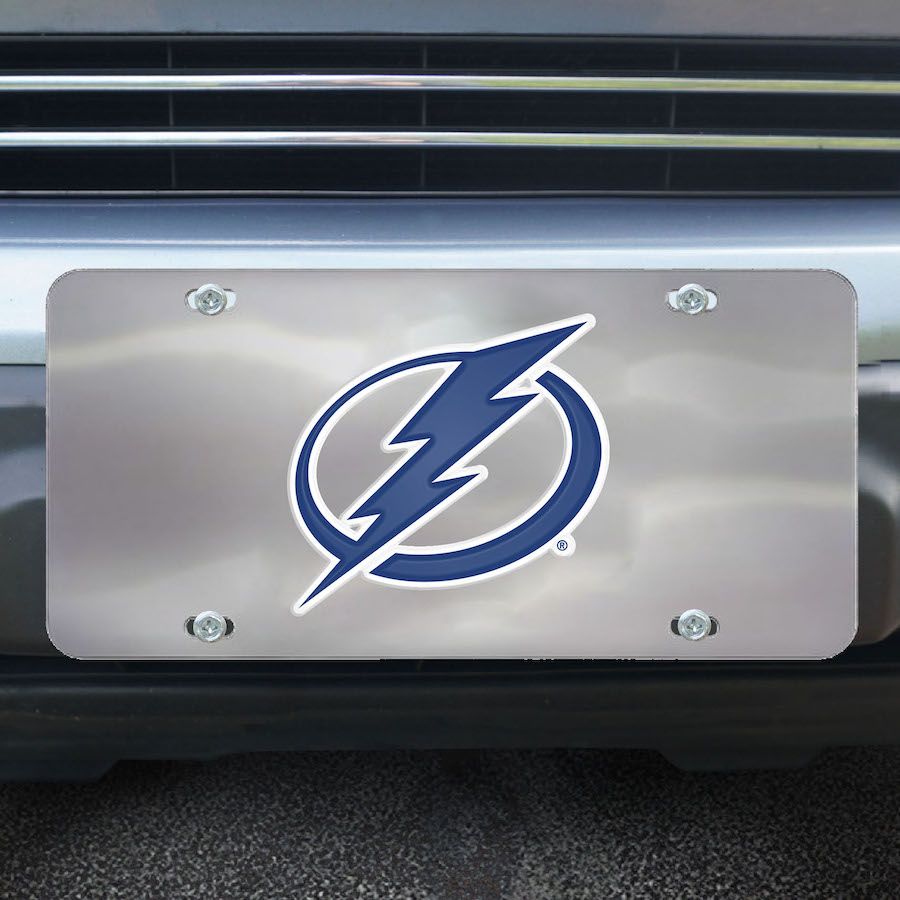 Tampa Bay Lightning Stainless Steel Die-cast License Plate