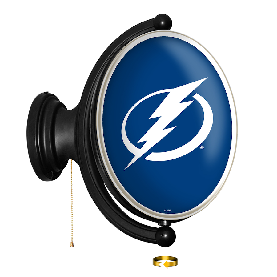 Tampa Bay Lightning LED Rotating Wall Sign ~ OVAL