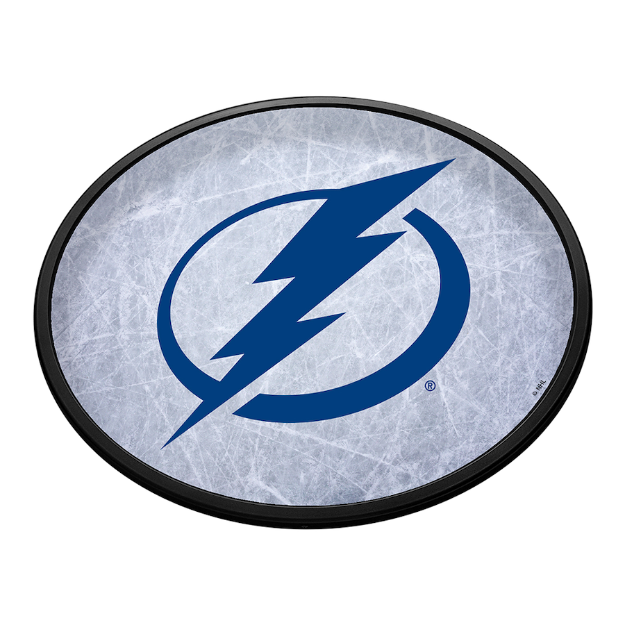 Tampa Bay Lightning Slimline Oval LED Wall Sign ~ ICE RINK