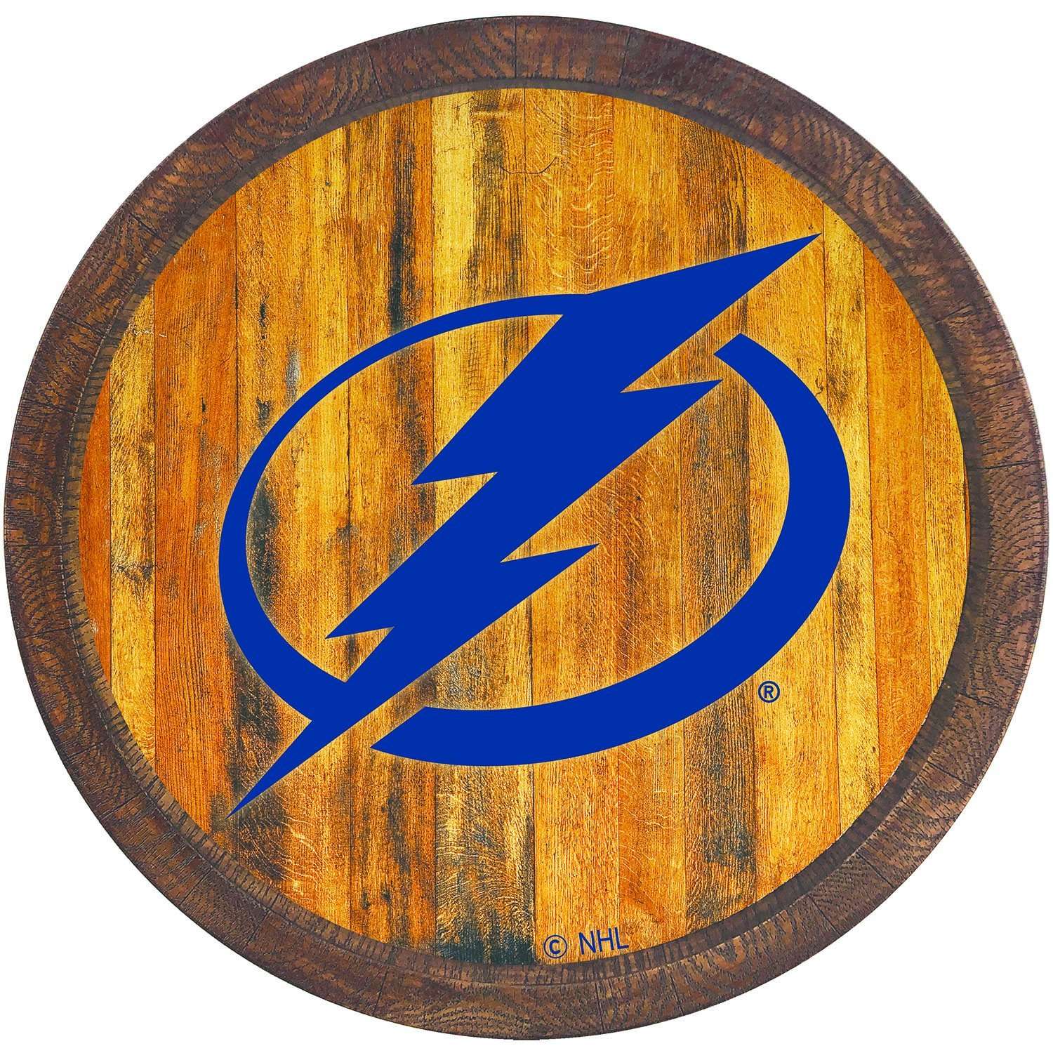 Tampa Bay Lightning FAUX Barrel Top Sign