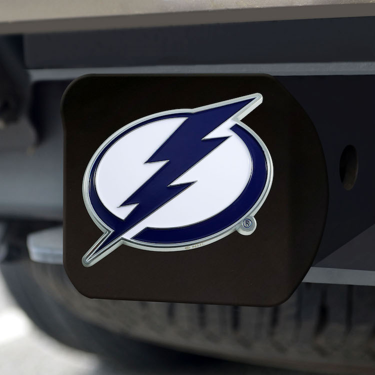 Tampa Bay Lightning Black and Color Trailer Hitch Cover