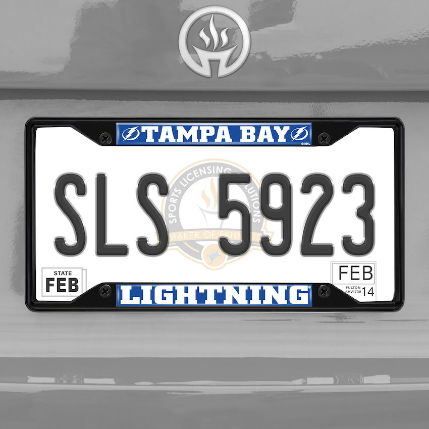 Tampa Bay Lightning Black License Plate Frame