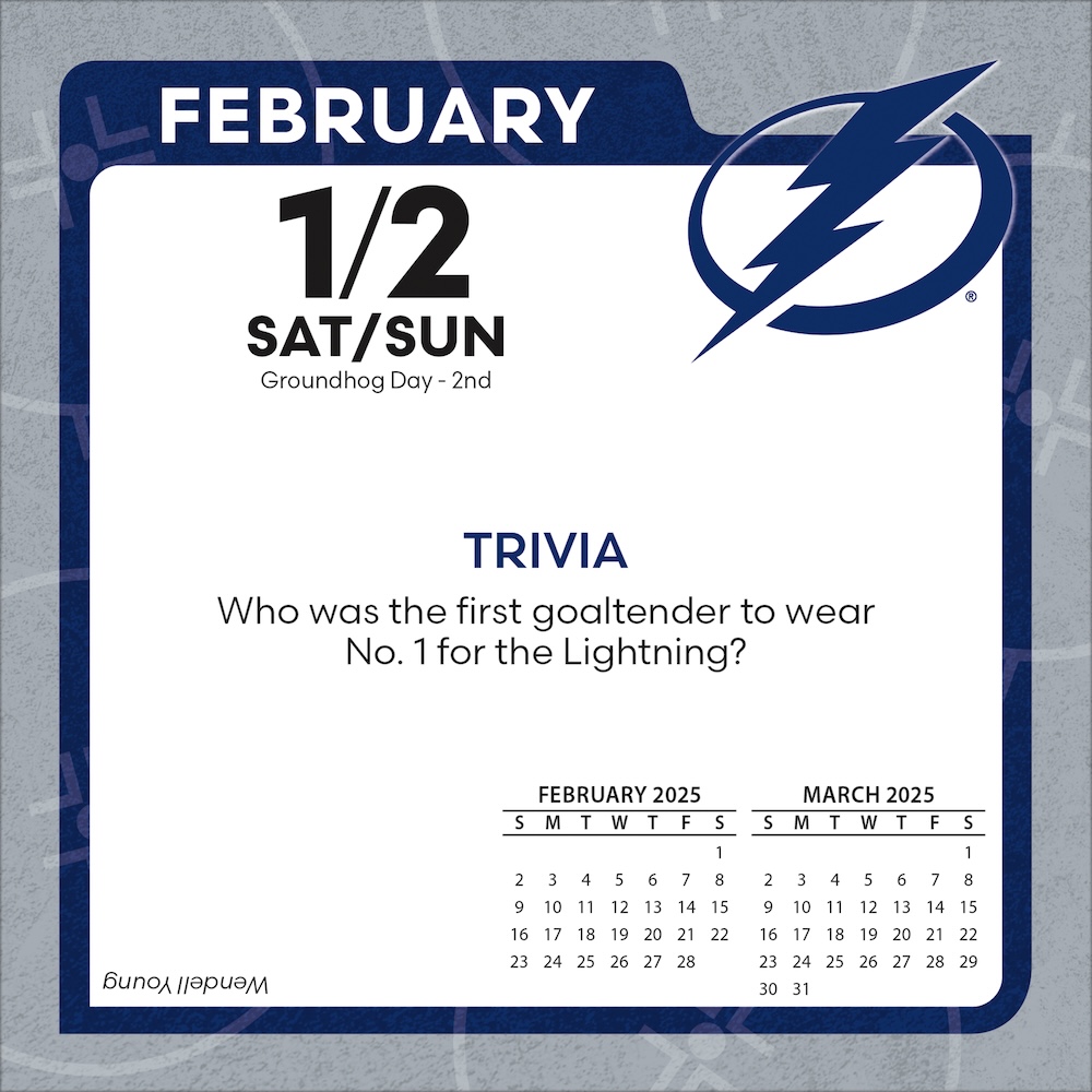 Tampa Bay Lightning 2025 NHL Page-A-Day Box Calendar