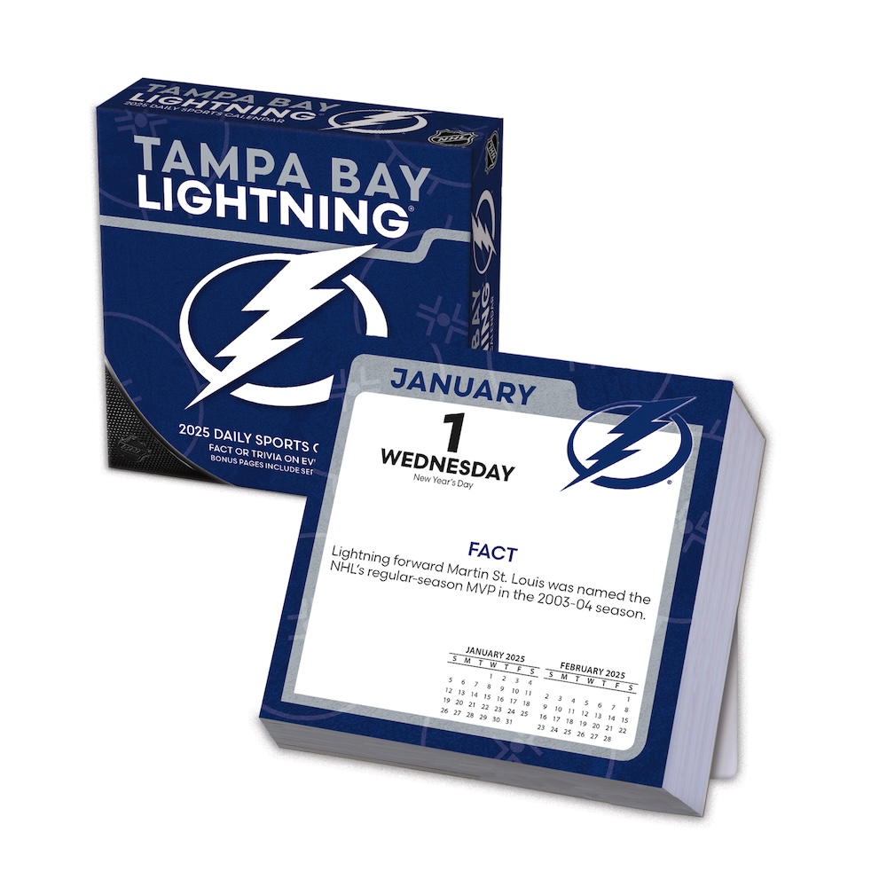 Tampa Bay Lightning 2025 NHL Page-A-Day Box Calendar