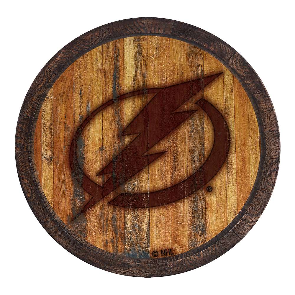 Tampa Bay Lightning Branded FAUX Barrel Top Sign