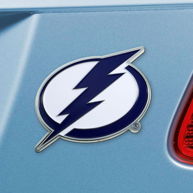 Tampa Bay Lightning Color Metal Auto Emblem