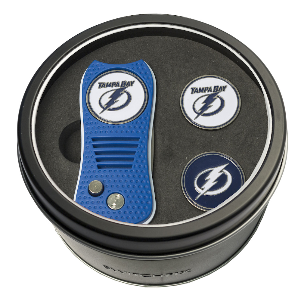 Tampa Bay Lightning Switchblade Divot Tool and 2 Ball Marker Gift Pack