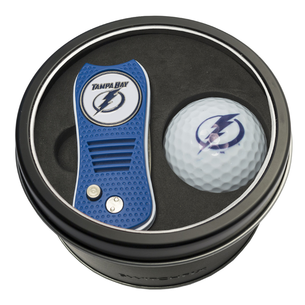 Tampa Bay Lightning Switchblade Divot Tool and Golf Ball Gift Pack