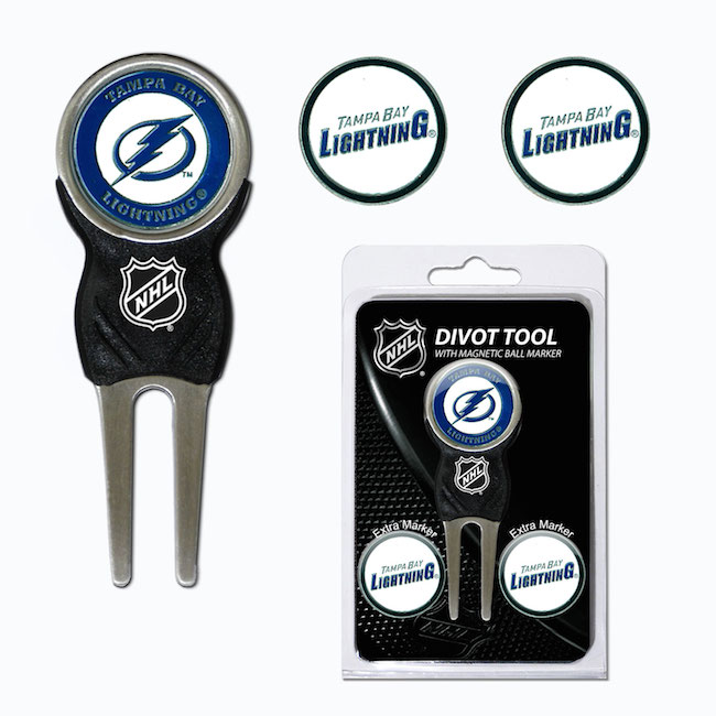 Tampa Bay Lightning 3 Marker Signature Divot Tool Pack