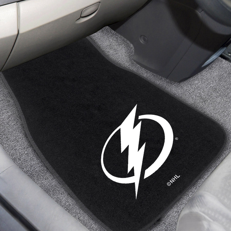 Tampa Bay Lightning Car Floor Mats 17 x 26 Embroidered Pair