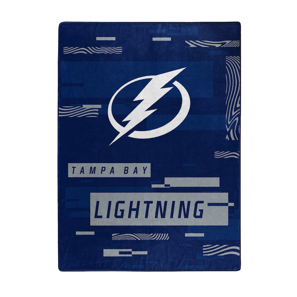 Tampa Bay Lightning Large Plush Fleece Raschel Blanket 60 x 80