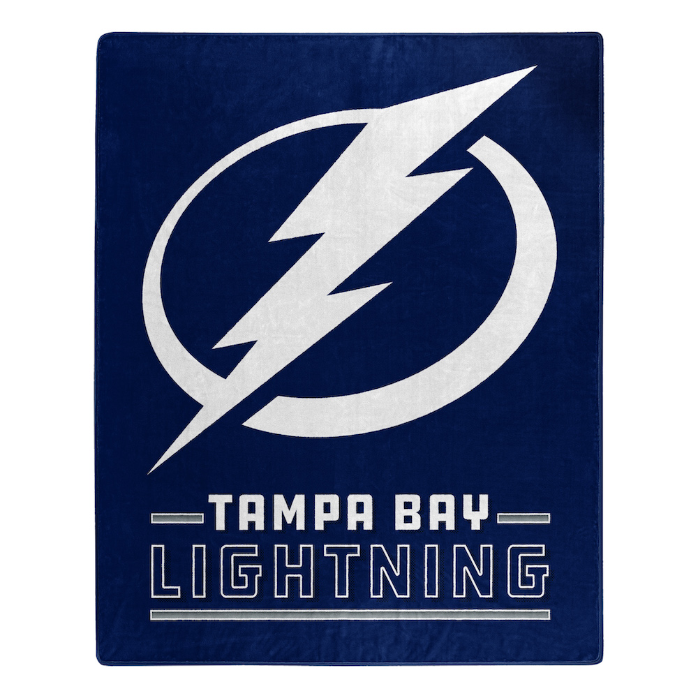 Tampa Bay Lightning Plush Fleece Raschel Blanket 50 x 60