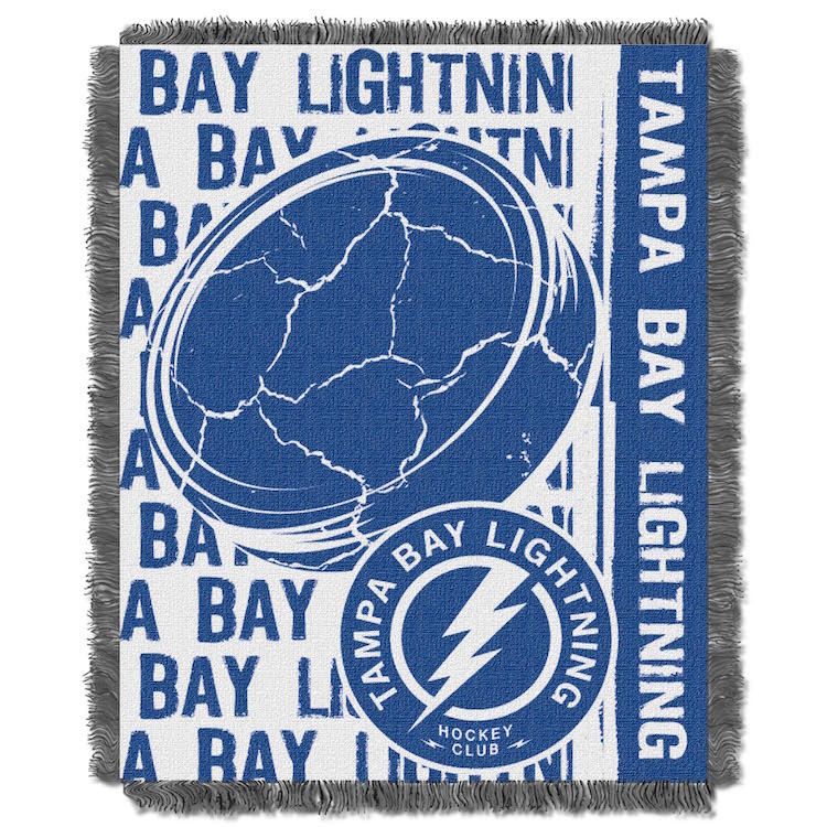 Tampa Bay Lightning Double Play Tapestry Blanket 48 x 60