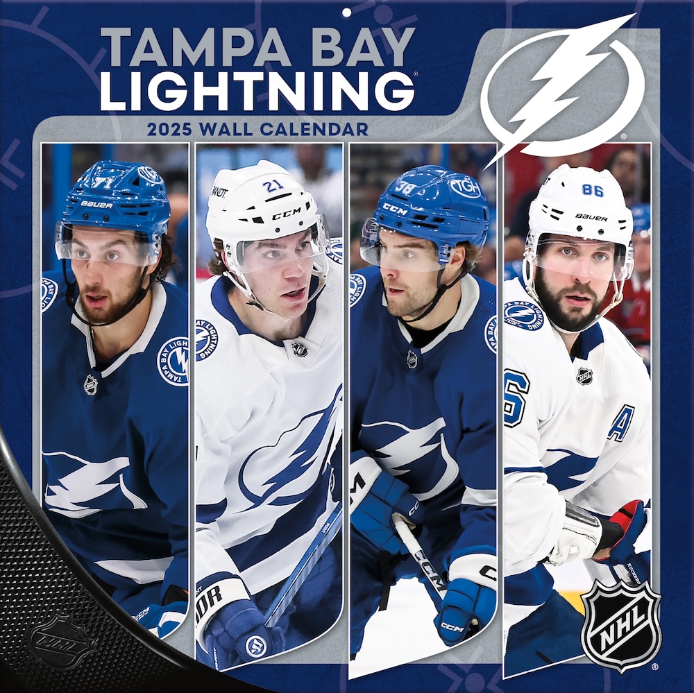 Tampa Bay Lightning 2025 NHL Team Wall Calendar