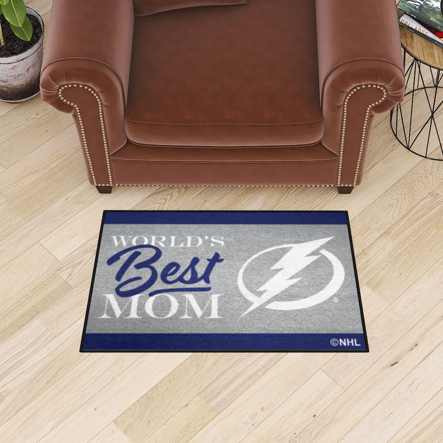 Tampa Bay Lightning 20 x 30 WORLDS BEST MOM Floor Mat