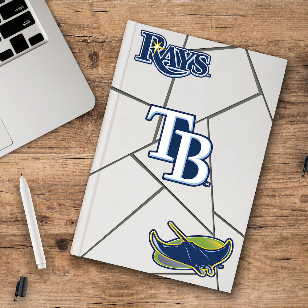 Tampa Bay Rays Team Logo Decal 3 Pack