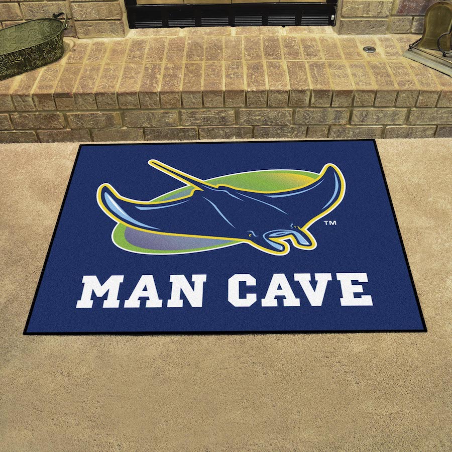 Tampa Bay Rays ALT LOGO ALL STAR 34 x 45 MAN CAVE Floor Mat