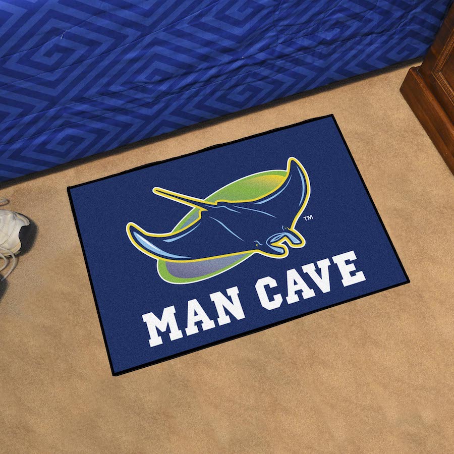 Tampa Bay Rays ALT LOGO MAN CAVE 20 x 30 STARTER Floor Mat