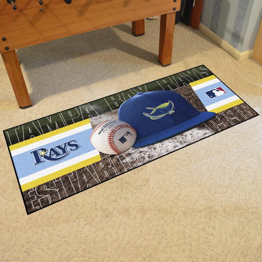 Tampa Bay Rays ALT LOGO 30 x 72 Baseball Carpet Runner