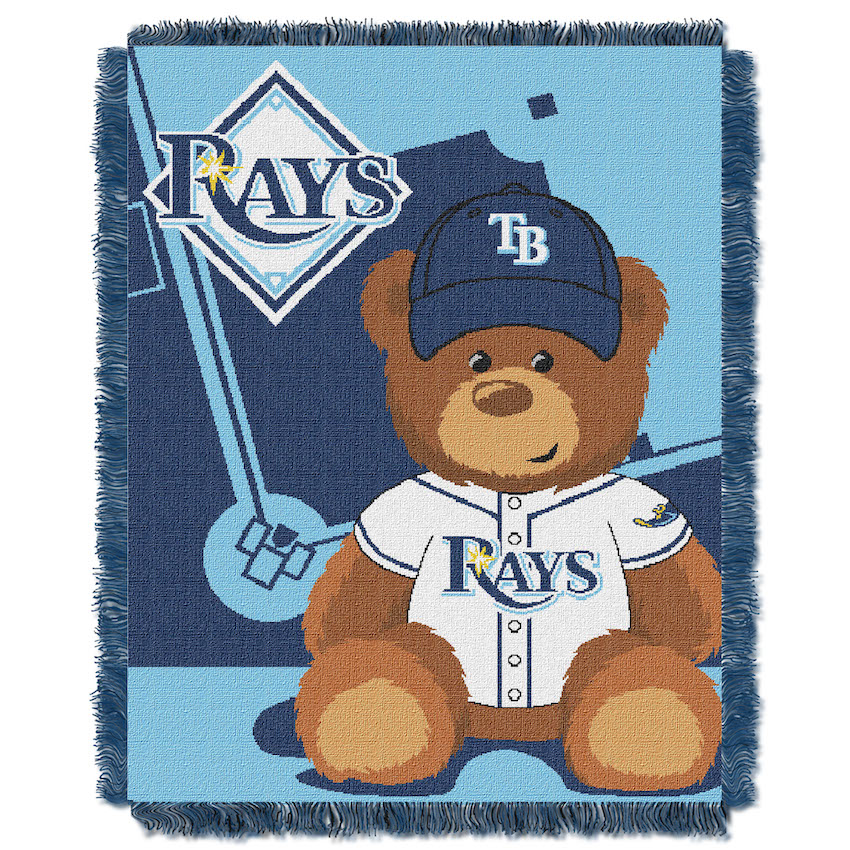 Tampa Bay Rays Woven Baby Blanket 36 x 48