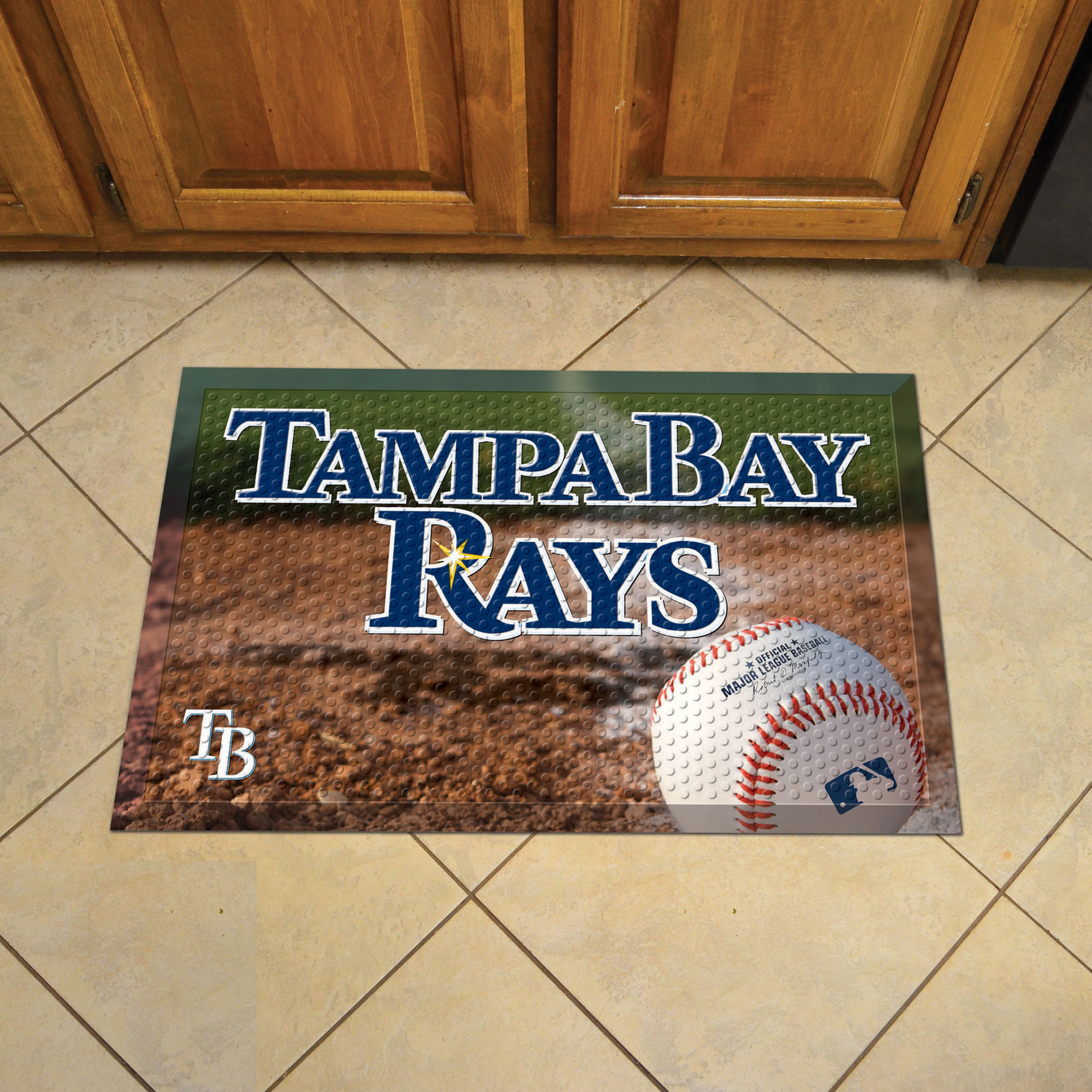 Tampa Bay Rays Ball Style SCRAPER Door Mat