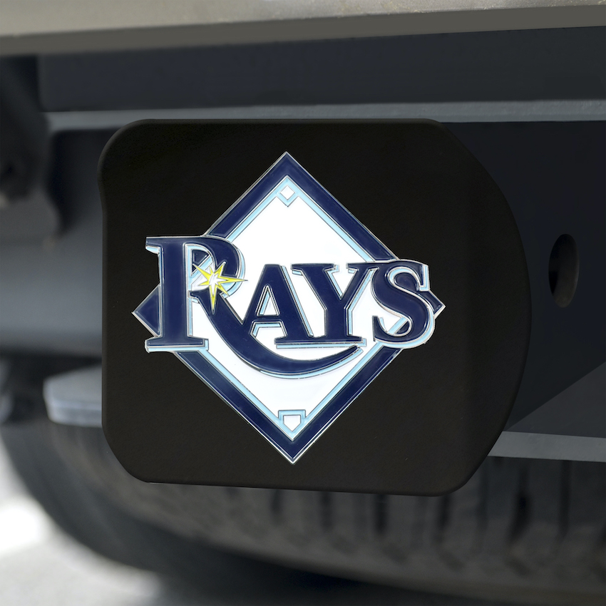 Tampa Bay Rays Black and Color Trailer Hitch Cover