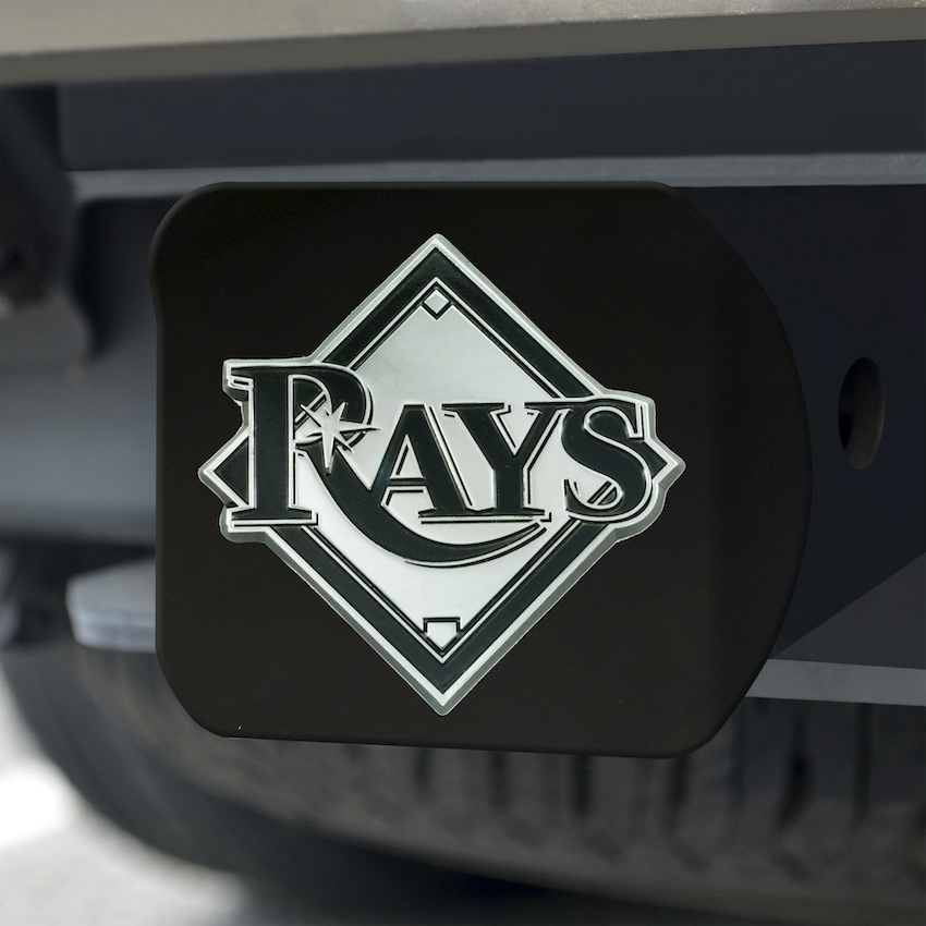 Tampa Bay Rays BLACK Trailer Hitch Cover