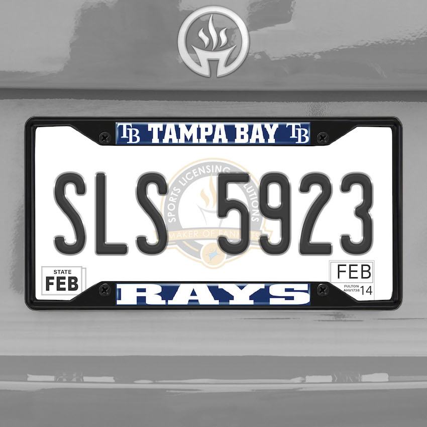 Tampa Bay Rays Black License Plate Frame