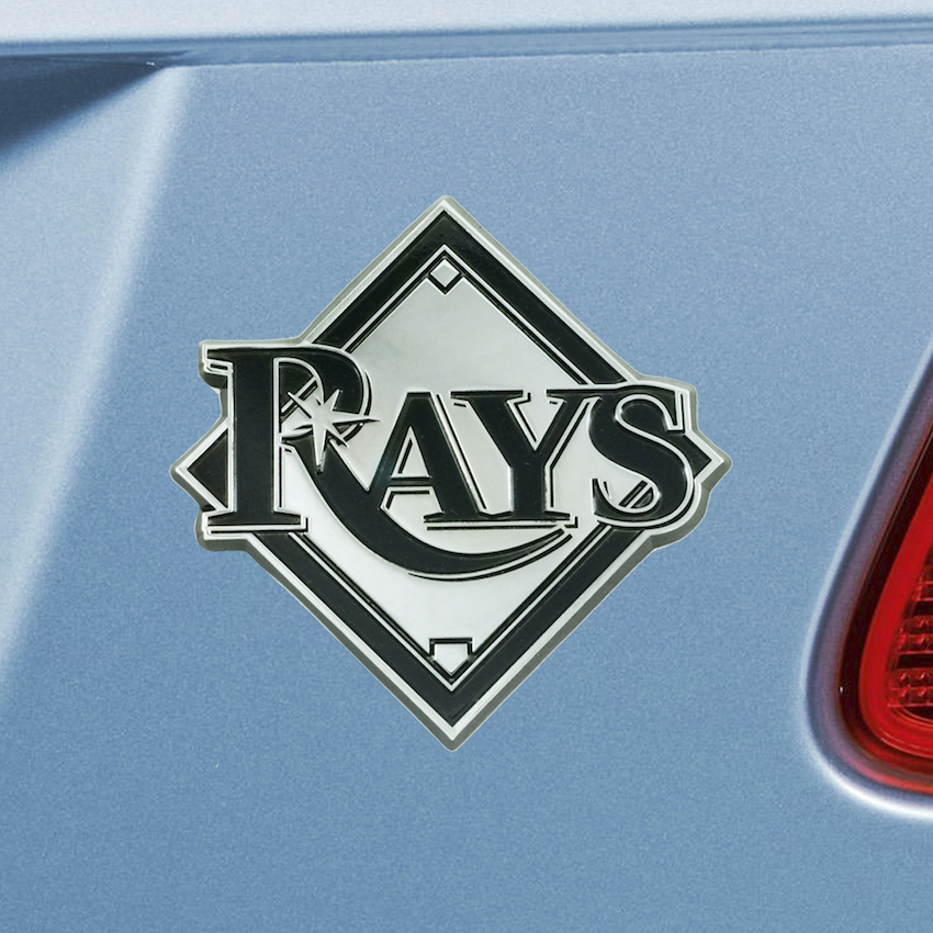 Tampa Bay Rays Chrome Metal Auto Emblem