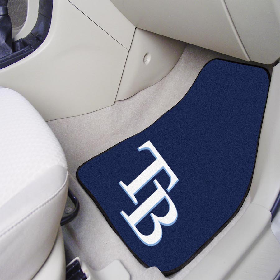 Tampa Bay Rays Car Floor Mats 18 x 27 Carpeted-Pair