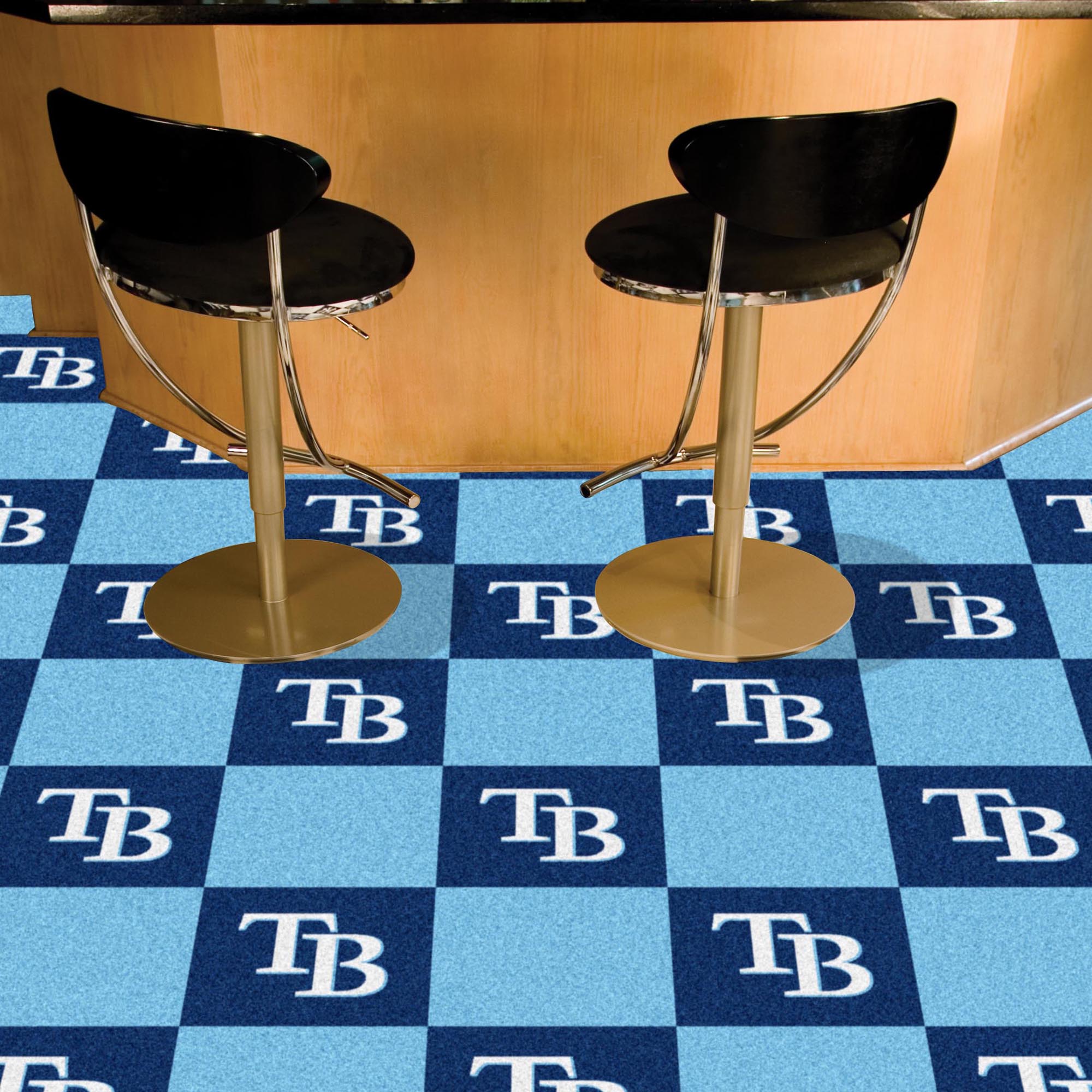 Tampa Bay Rays Carpet Tiles 18x18 in.