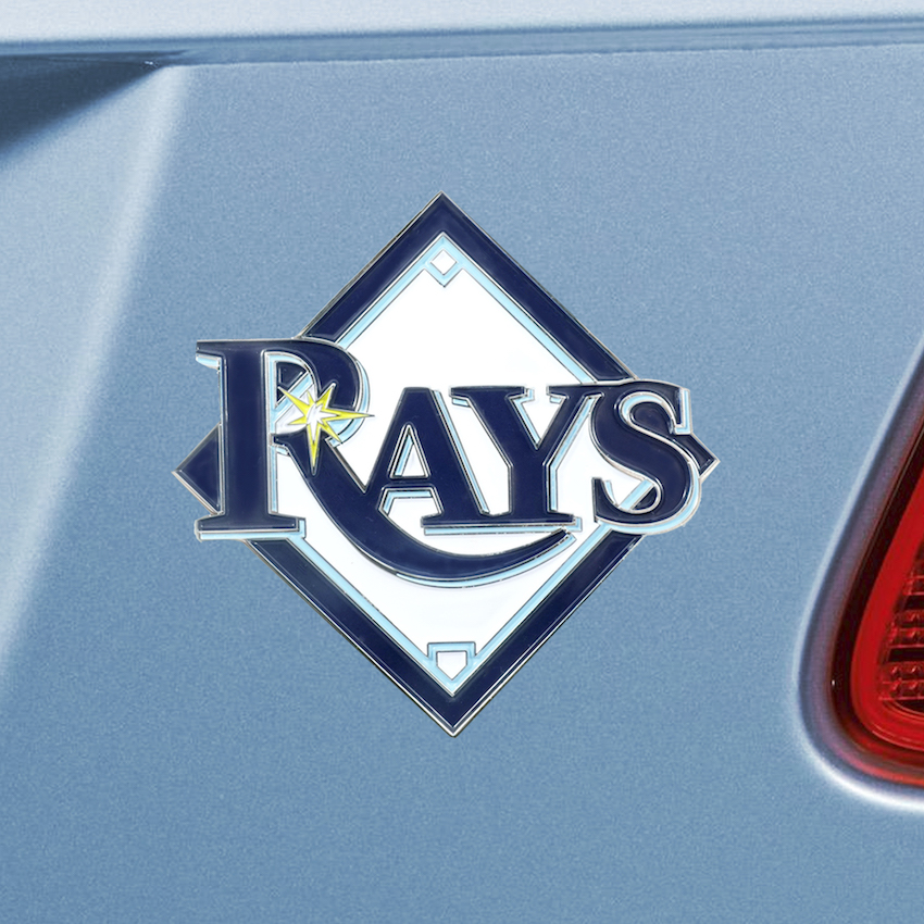 Tampa Bay Rays Color Metal Auto Emblem