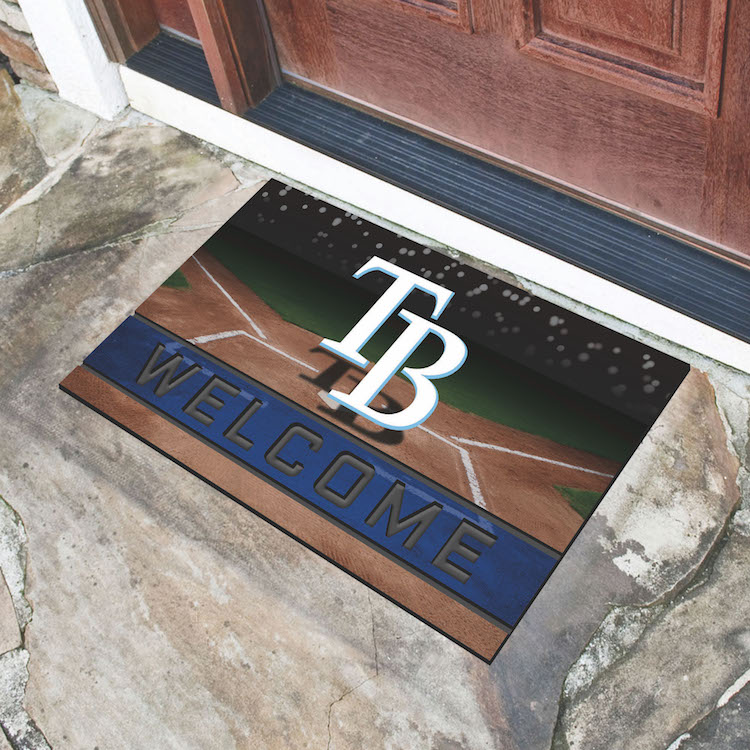 Tampa Bay Rays Recycled Crumb Rubber Door Mat