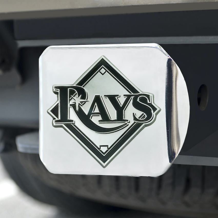 Tampa Bay Rays Chrome Trailer Hitch Cover