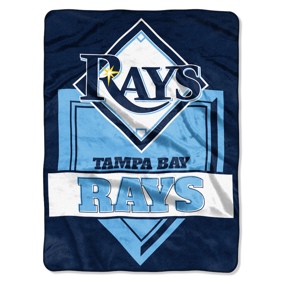 Tampa Bay Rays Large Plush Fleece HOME PLATE 60 x 80 Blanket