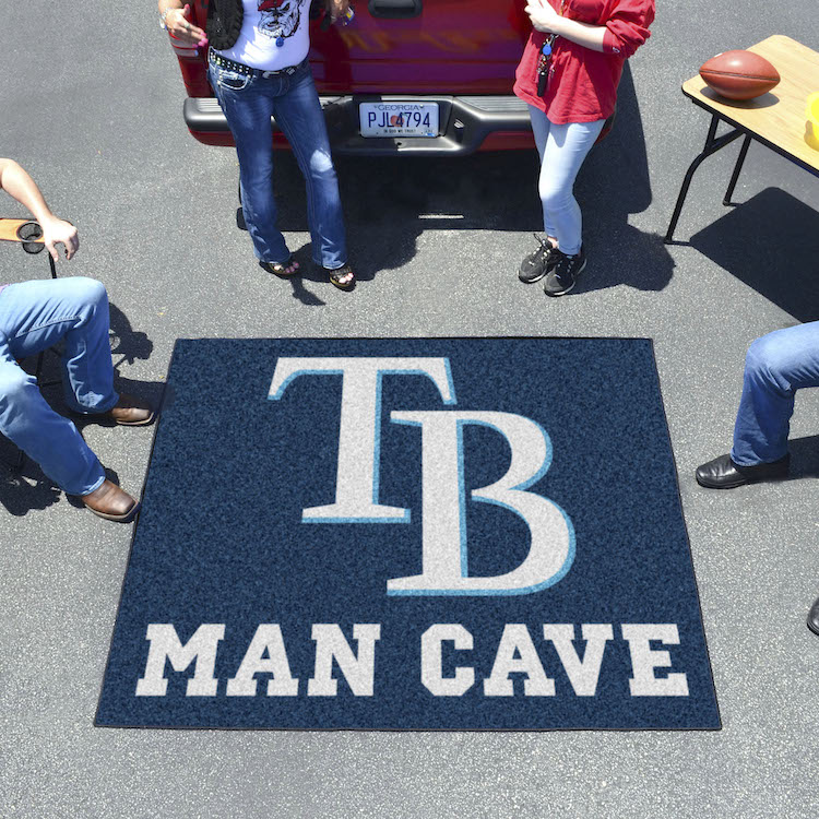 Tampa Bay Rays MAN CAVE TAILGATER 60 x 72 Rug