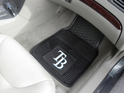 Tampa Bay Rays Car Floor Mats 18 x 27 Heavy Duty Vinyl Pair