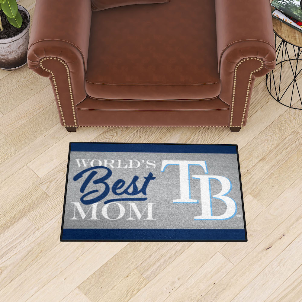 Tampa Bay Rays 20 x 30 WORLDS BEST MOM Floor Mat